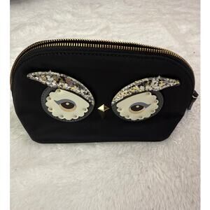 SOLD Kate Spade Makeup Bag Owl Motif New without Tags
